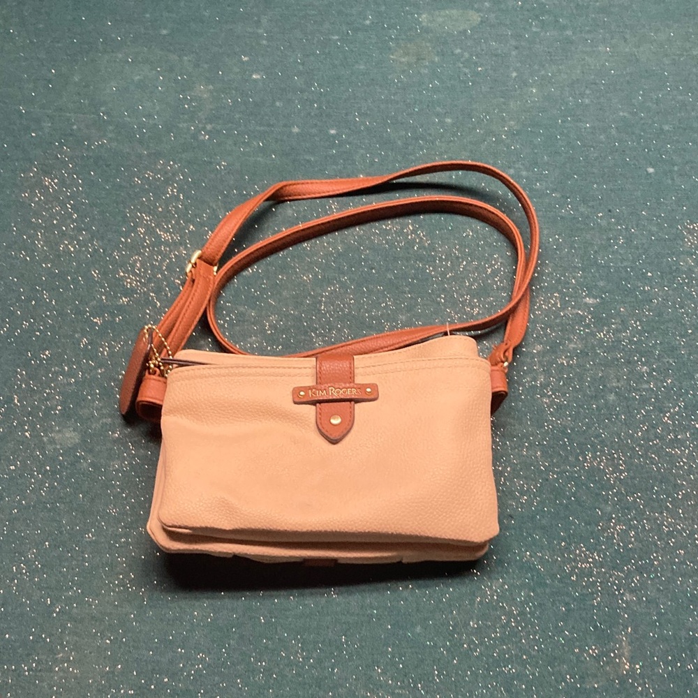 Kim Rogers Cream and Tan Women's Bag